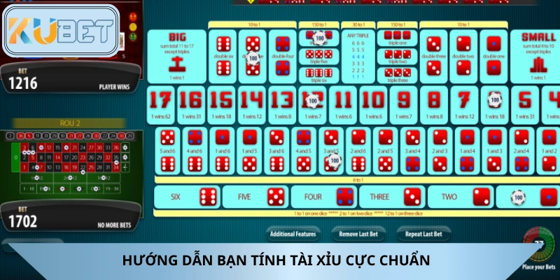 Cách tính tài xỉu chuẩn cho cửa cược bộ đôi
