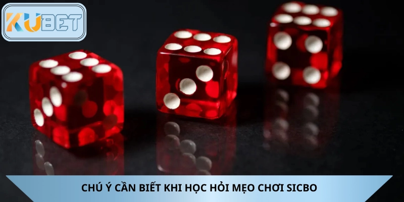 Những chú ý cần biết khi tìm hiểu mẹo chơi Sicbo trực tuyến 